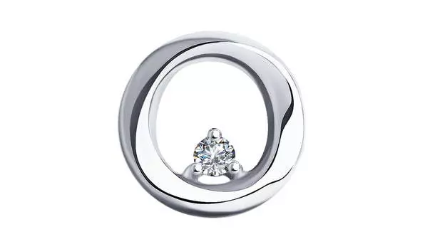 Подвеска-бегунок золотая Sokolov с бриллиантом