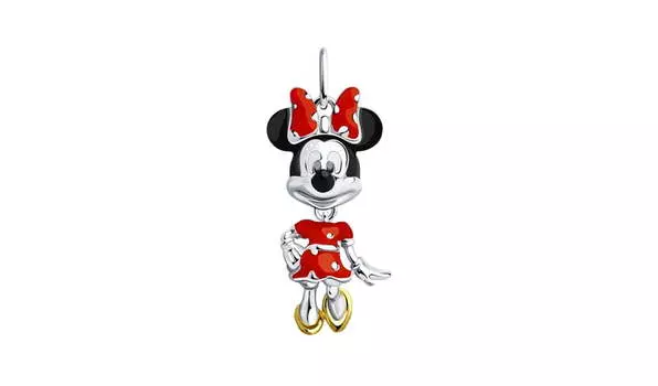 Подвеска серебряная Sokolov «Минни» с эмалью