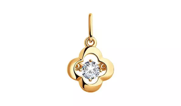 Подвеска серебряная Sokolov с фианитом