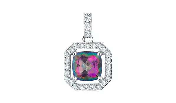 Подвеска серебряная Талант с кварцем и фианитами