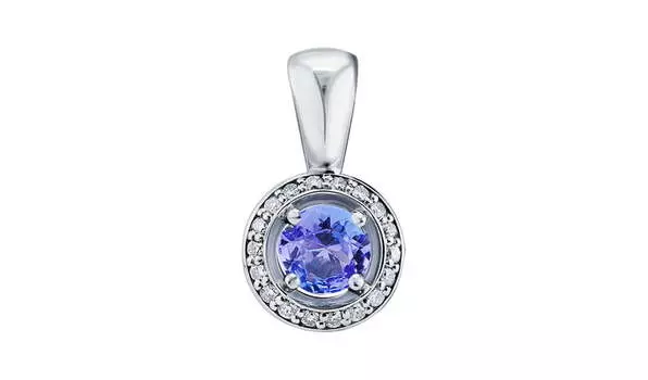 Подвеска золотая Klondike с танзанитом и бриллиантами