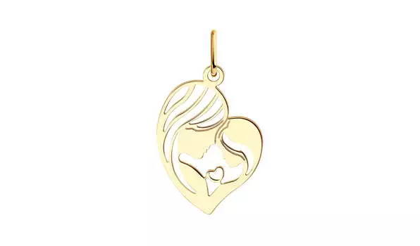 Подвеска золотая Sokolov «Любовь матери»
