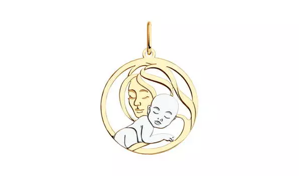 Подвеска золотая Sokolov «Любовь матери»