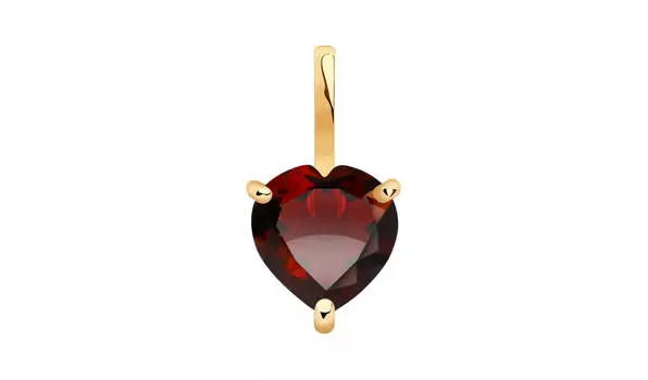 Подвеска золотая Sokolov с гранатом