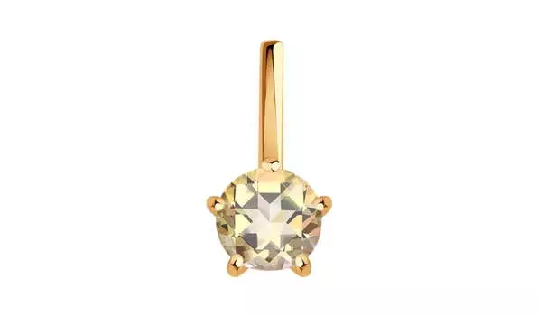 Подвеска золотая Sokolov с топазом