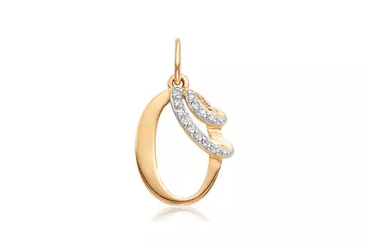 Подвеска золотая Талант с фианитами