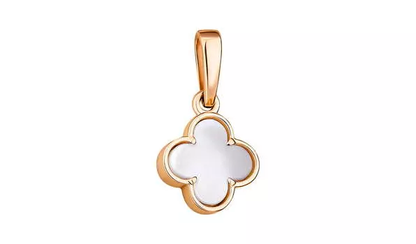 Подвеска золотая Талант с перламутром