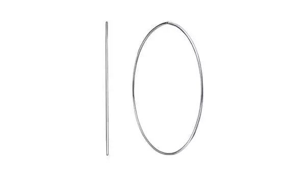 Серьги-конго серебряные Delta