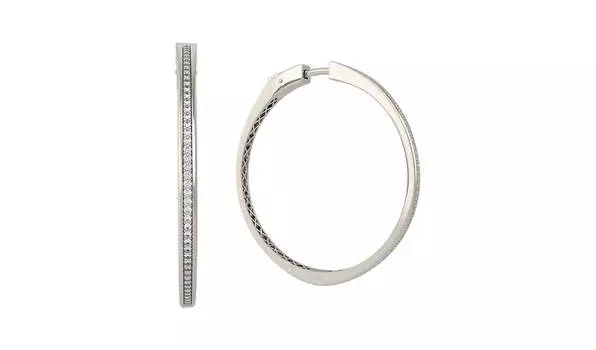 Серьги-конго золотые Grant с бриллиантами