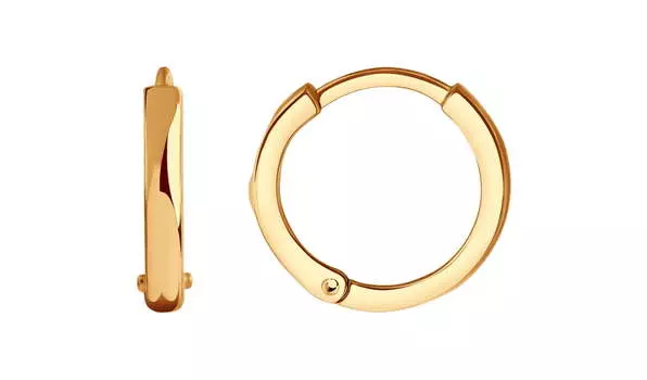 Серьги-конго золотые Sokolov