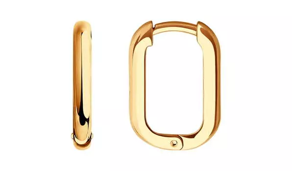 Серьги-конго золотые Sokolov