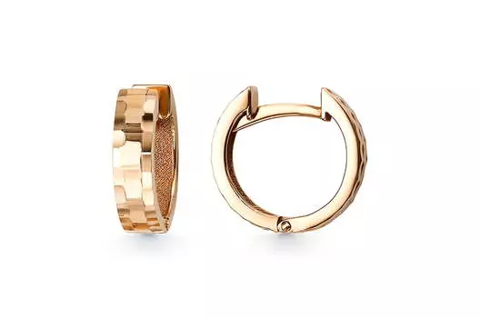 Серьги-конго золотые Талант