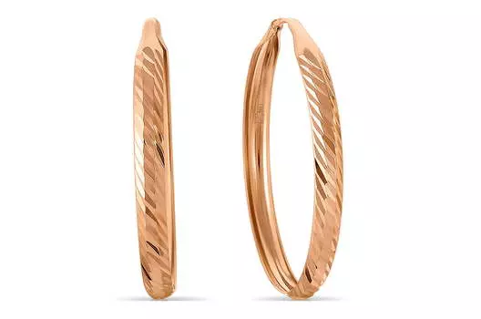 Серьги-конго золотые Талант