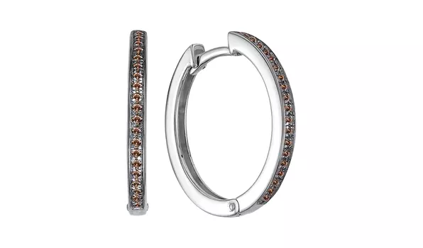 Серьги-конго золотые Vesna с бриллиантами