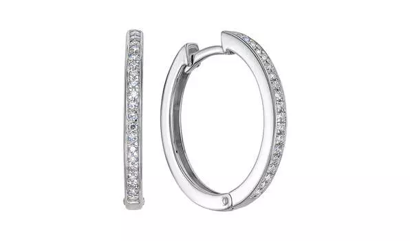 Серьги-конго золотые Vesna с бриллиантами