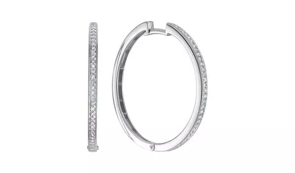 Серьги-конго золотые Vesna с бриллиантами