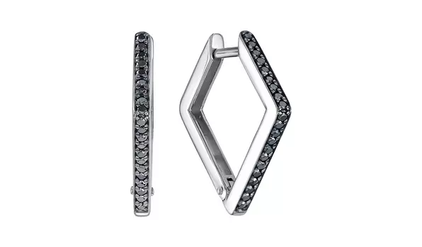 Серьги-конго золотые Vesna с бриллиантами