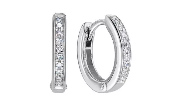 Серьги-конго золотые Vesna с бриллиантами