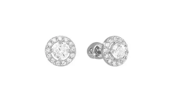 Серьги серебряные Delta с фианитами