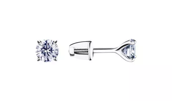 Серьги серебряные Delta с фианитами