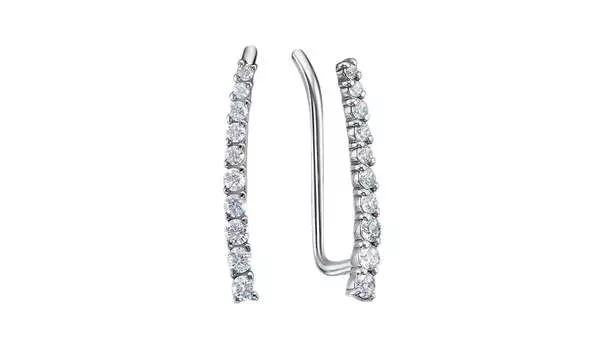 Серьги серебряные Delta с фианитами