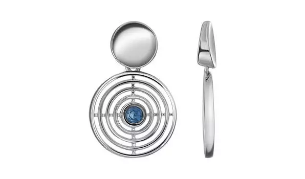 Серьги серебряные Ювелирные традиции с топазами