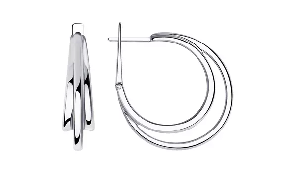 Серьги серебряные Sokolov