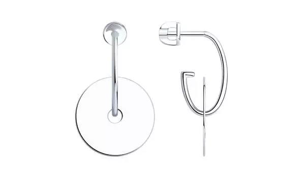 Серьги серебряные Sokolov