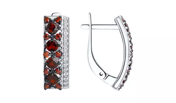 Серьги серебряные Sokolov