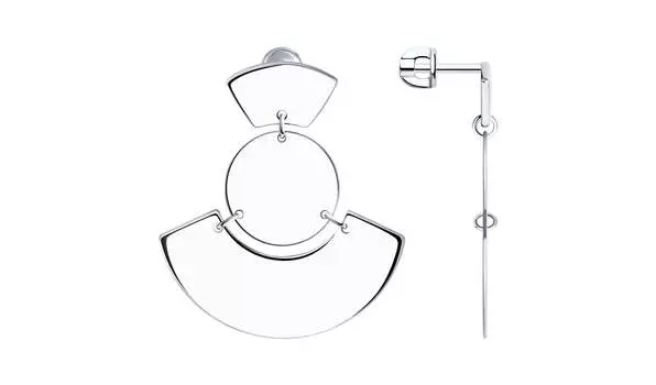 Серьги серебряные Sokolov