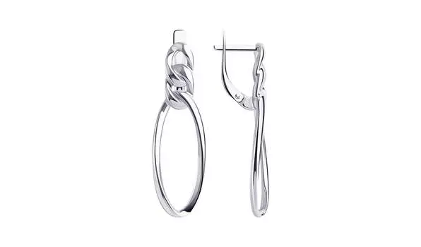 Серьги серебряные Sokolov