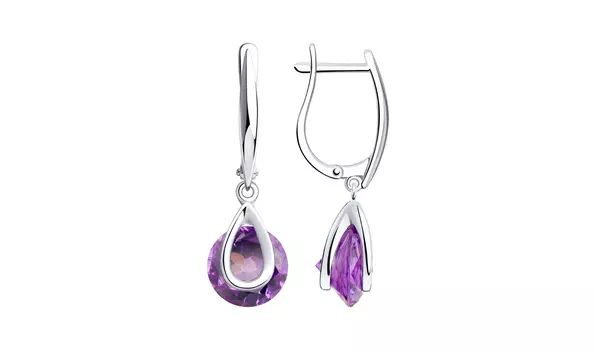 Серьги серебряные Sokolov с ситаллом