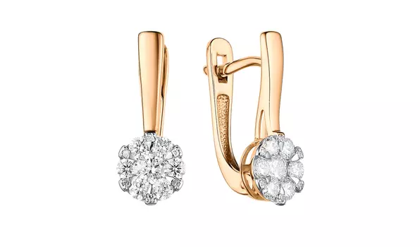 Серьги золотые Bellissima Tentazione с бриллиантами