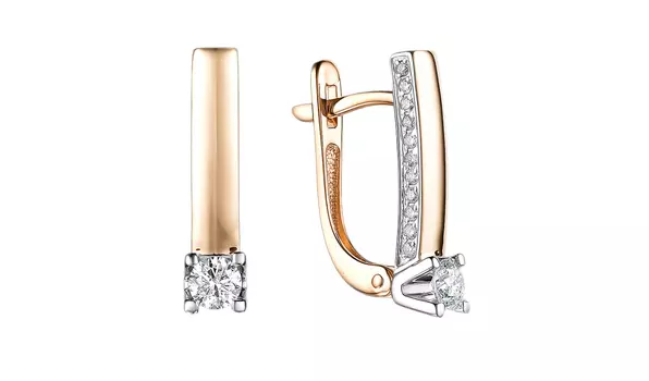 Серьги золотые Bellissima Tentazione с бриллиантами