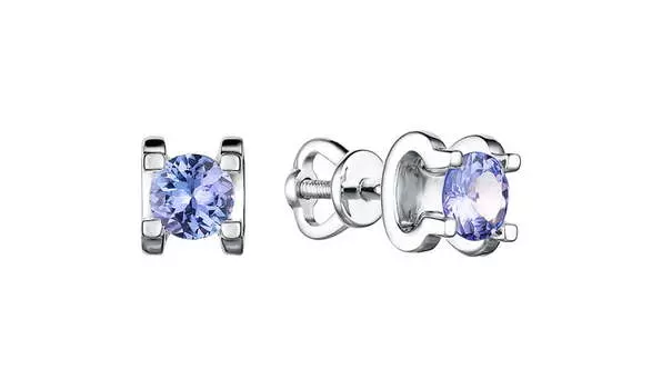 Серьги золотые Bellissima Tentazione с танзанитами