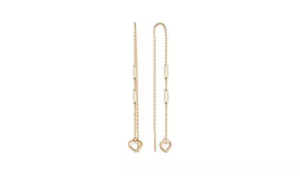 Серьги золотые Delta