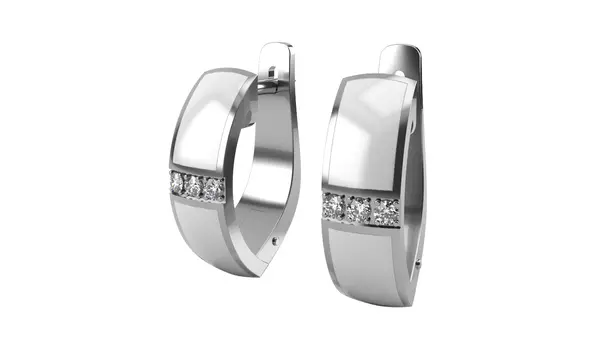 Серьги золотые GRAF КОЛЬЦОВ с бриллиантами