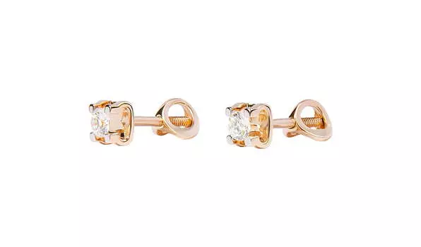 Серьги золотые Grant с бриллиантами