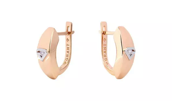 Серьги золотые Grant с бриллиантами