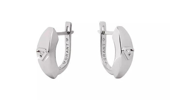 Серьги золотые Grant с бриллиантами