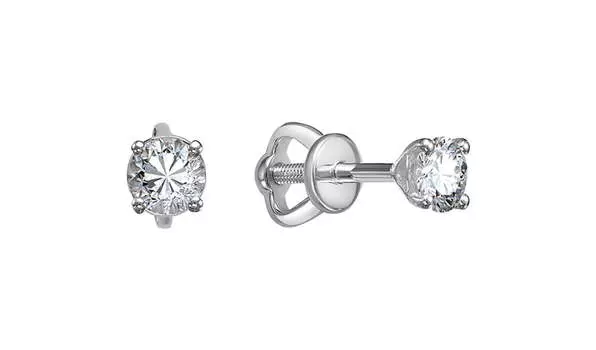 Серьги золотые Империал с бриллиантами