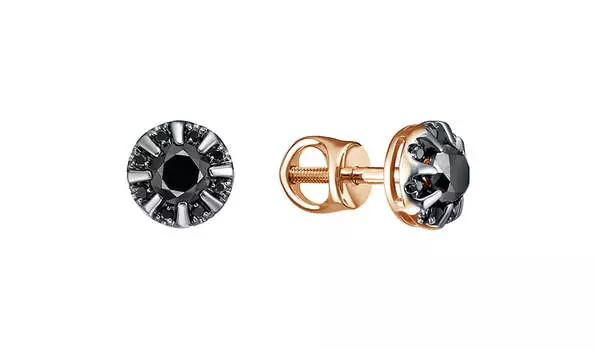 Серьги золотые Империал с бриллиантами