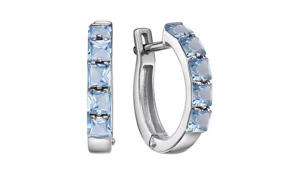 Серьги золотые Ювелирные традиции с топазами