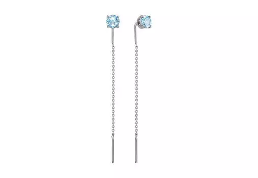 Серьги золотые Ювелирные традиции с топазами