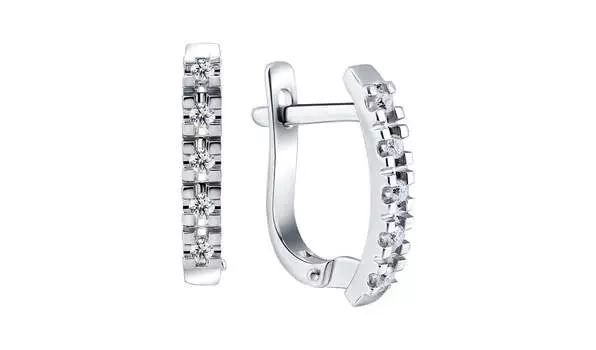 Серьги золотые Klondike с бриллиантами