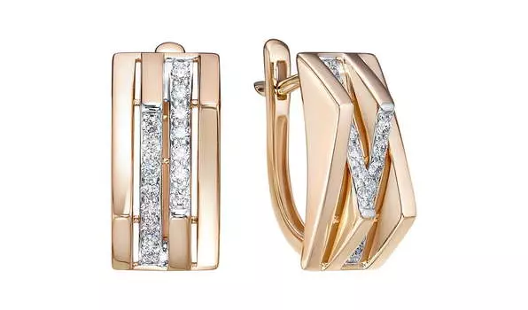 Серьги золотые RoseGrace с бриллиантами