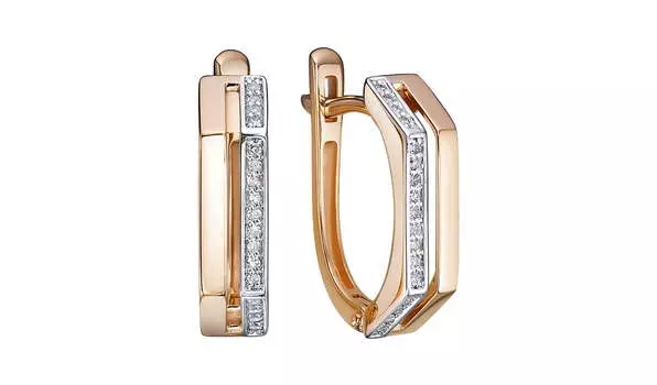 Серьги золотые RoseGrace с бриллиантами