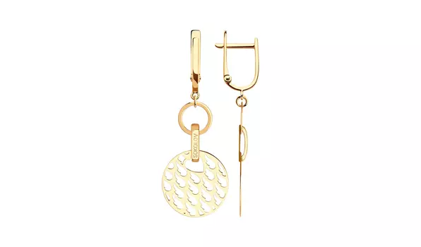 Серьги золотые Sokolov