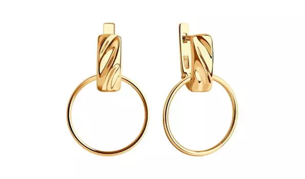 Серьги золотые Sokolov