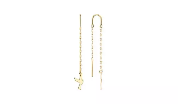 Серьги золотые Sokolov «Птица»